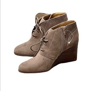 Lucky Brand Shylow Ankle Wedge Booties-NEW w/Out Tags, Size 9.5